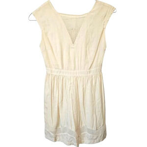Tulle by Anthropologie Womens Dress‎ Medium Mesh Inserts V-Neck Sleeveless